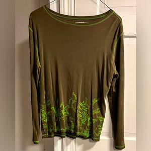 Eddie Bauer long sleeve printed T shirt